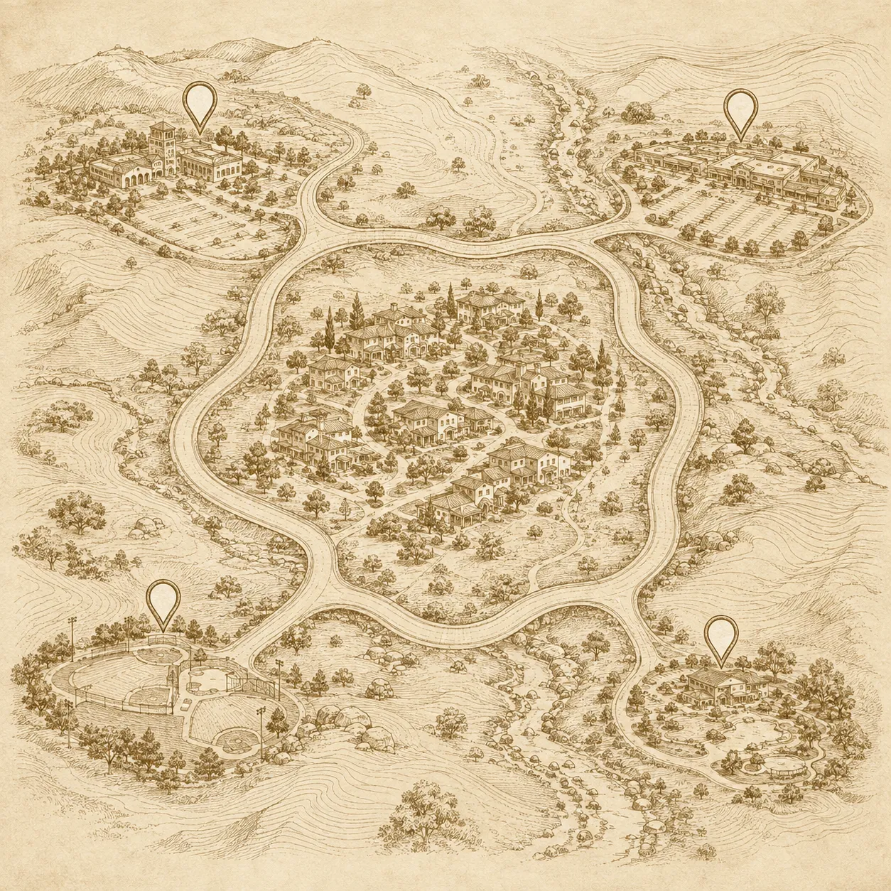 Illustrated area map of Copper Canyon